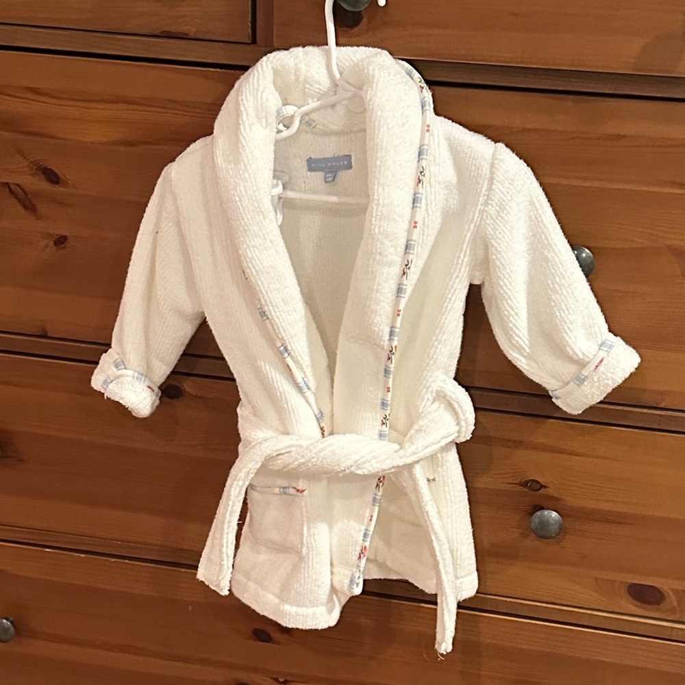 Hill House kids  Bathrobe with Belt and Matching Hooded Towel
